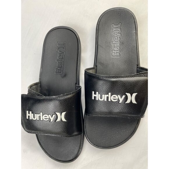 Hurley Men's Black Slides/Shoes/Sandals Size 10 SKU 3640 - Picture 3 of 5